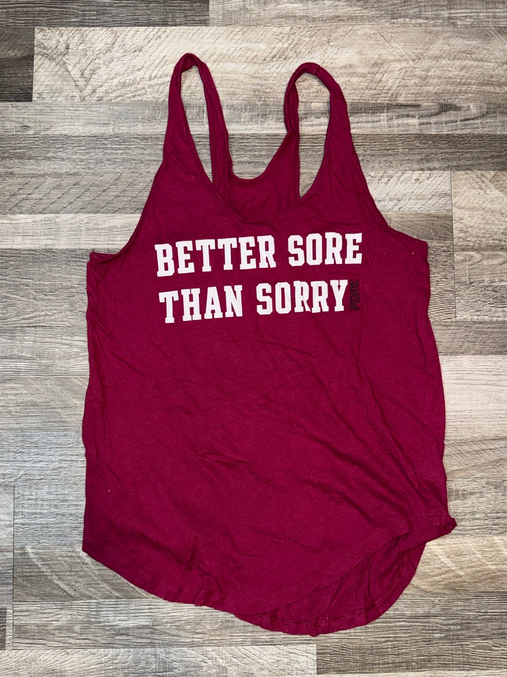 VS PINK Maroon Tank Top